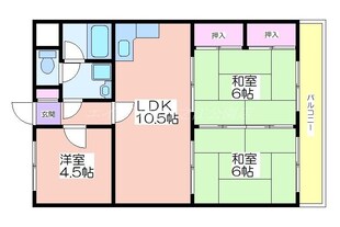 エトワール御崎の物件間取画像